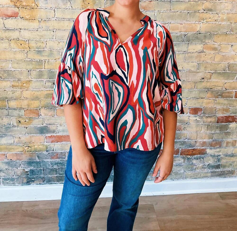 NEW SPIN USA ruth top in multicolor